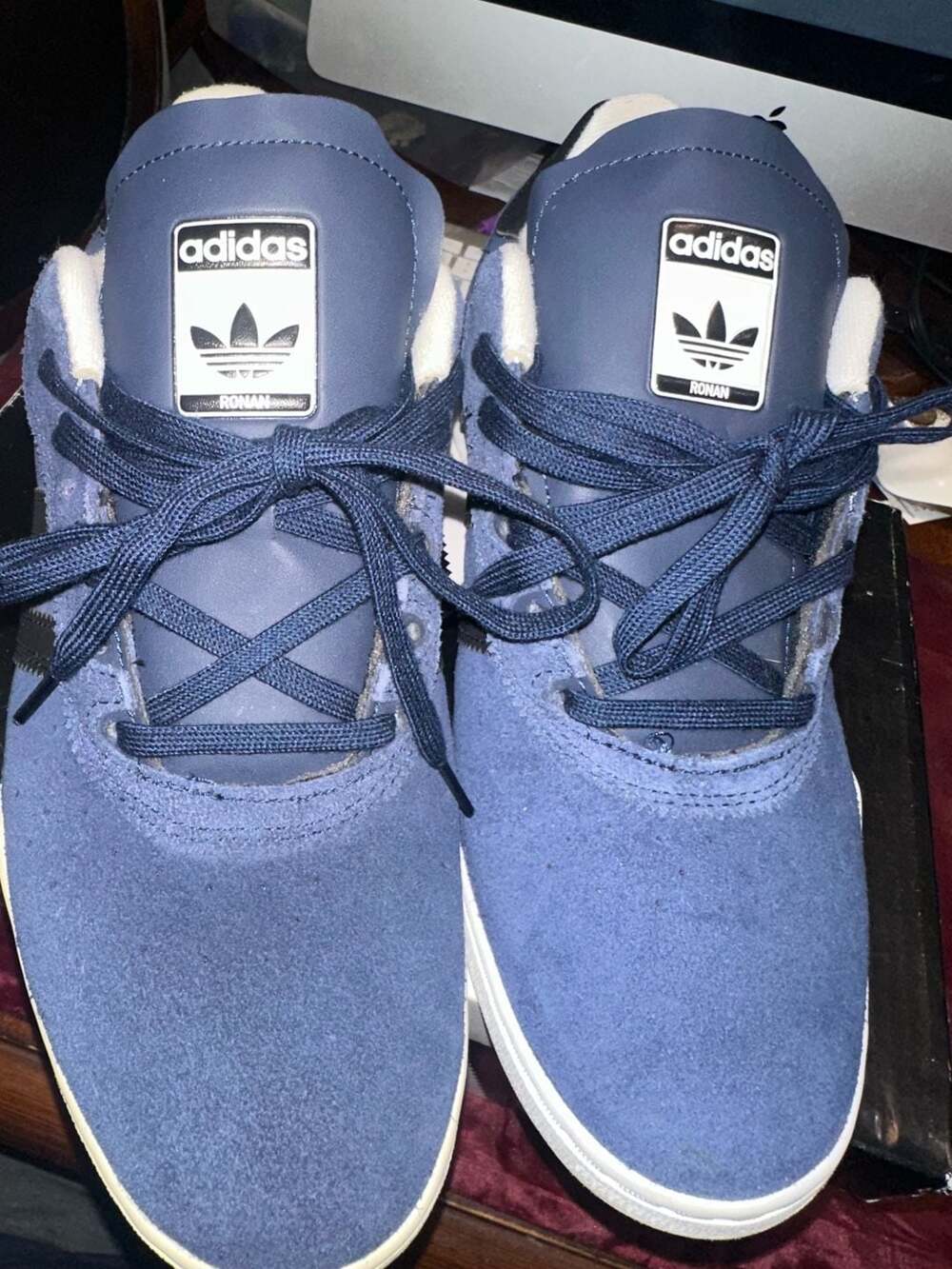 Adidas Ronan Skateboarding Shoes Conavy/Cblack/Ftwwht Size 9